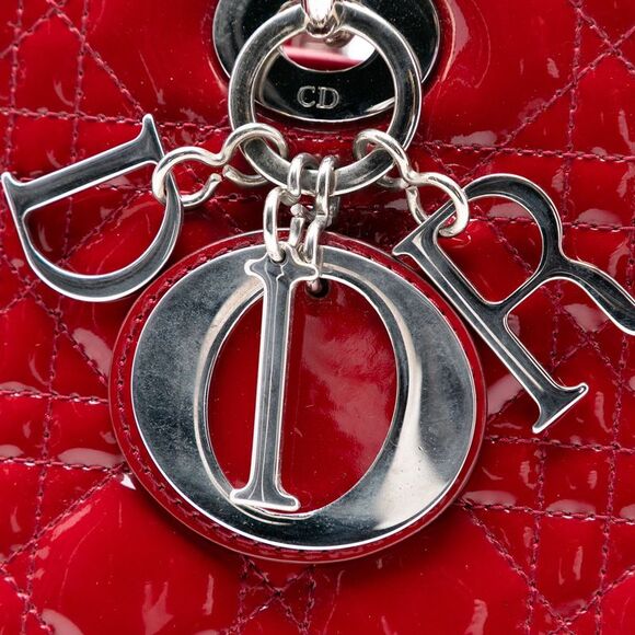 Dior Large Patent Cannage Lady Dior - Picture 5 of 8